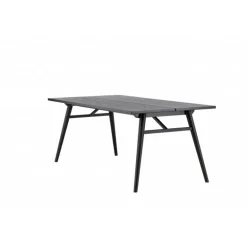 Stilfuldt Spisebord - Sort og Light Brushed