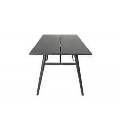 Stilfuldt Spisebord - Sort og Light Brushed