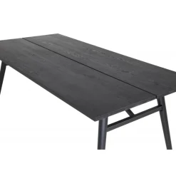 Stilfuldt Spisebord - Sort og Light Brushed