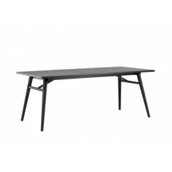 Stilfuldt Spisebord - Sort og Light Brushed