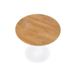 STING bord, - top - gylden eg, ben - Hvid