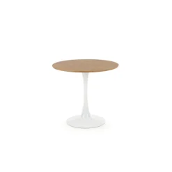 STING bord, - top - gylden eg, ben - Hvid