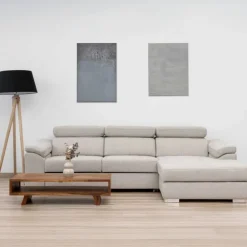 Stitch Sovesofa højrevendt Med Indbygget Sengeudtræk - Stof