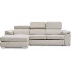 Stitch Sovesofa Venstrevendt Med Indbygget Sengeudtræk - Stof