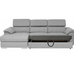 Stitch Sovesofa Venstrevendt Med Indbygget Sengeudtræk - Stof