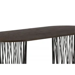 Stone oval Ovalt spisebord - Sort og Mocca