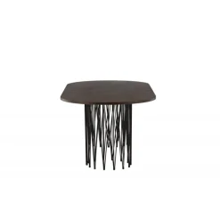 Stone oval Ovalt spisebord - Sort og Mocca