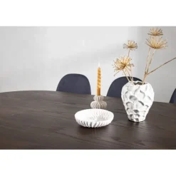 Stone Oval Spisebordssæt - Sort og Mocca