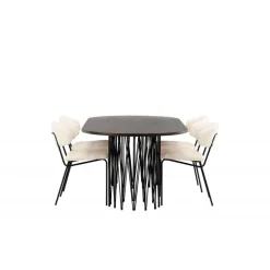 Stone Ovalt spisebordssæt