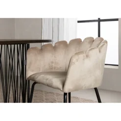 Stone Ovalt spisebordssæt - Beige og Mocca