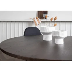 Stone Rundt Spisebordssæt - Sort og Mocca