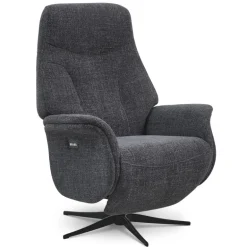 Storm lænestol Antracit stof med skammel (motorbetjent)