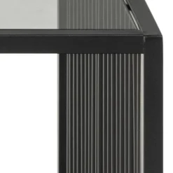 Strington sofabord grå;sort glas;MDF