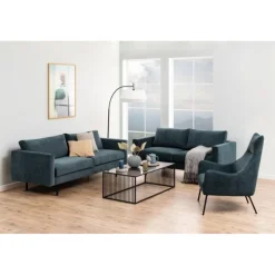 Strington sofabord grå;sort glas;MDF