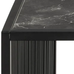 Strington sofabord grå;sort glas 80 x 80