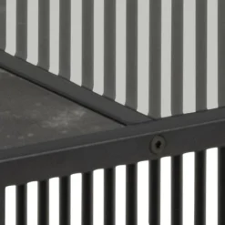 Strington sofabord grå;sort glas 80 x 80