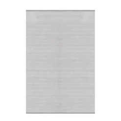 Style Kortluvet tæppe Ensfarvet - Sølv
