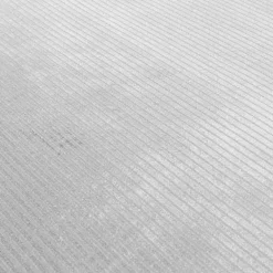 Style Kortluvet tæppe Ensfarvet - Sølv