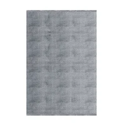 Style Kortluvet tæppe Ensfarvet - Grå