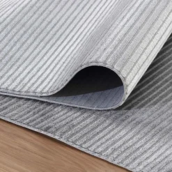 Style Kortluvet tæppe Ensfarvet - Grå