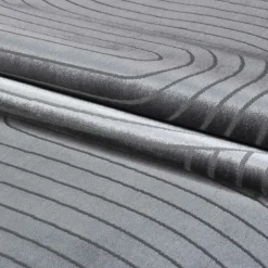 Style Kortluvet tæppe Ensfarvet - Grå