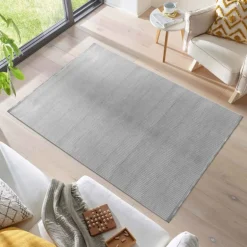 Style Kortluvet Tæppeløber Ensfarvet - Grå