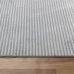 Style Kortluvet Tæppeløber Ensfarvet - Grå