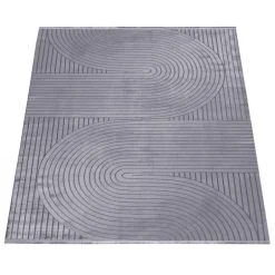 Style Kortluvet Tæppeløber Ensfarvet - Grå