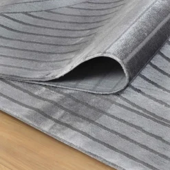 Style Kortluvet Tæppeløber Ensfarvet - Grå