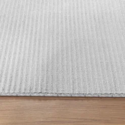 Style Kortluvet Tæppeløber Ensfarvet - Sølv