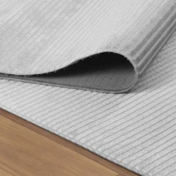 Style Kortluvet Tæppeløber Ensfarvet - Sølv