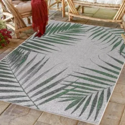 Sunny Udendørs Tæppeløber Palme - Grøn