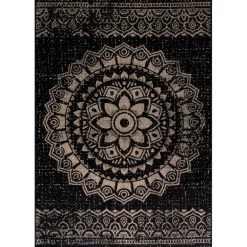 Sunny Udendørs Tæppeløber Vintage - Sort