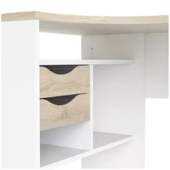 Surrey skrivebord - Hvid/Eg