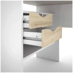 Surrey skrivebord - Hvid/Eg