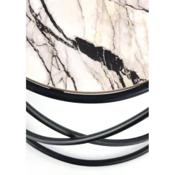 SUSANNA, sæt af to, Hvid marmor - Sort