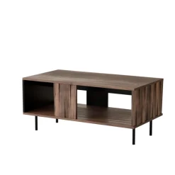 SWING sofabord, Valnød / Sort