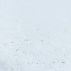 Sydney Rund Shaggy tæppe Ensfarvet - Hvid