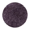 Sydney Rund Shaggy tæppe Ensfarvet - Violet
