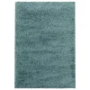 Sydney Shaggy tæppe Ensfarvet - Aqua