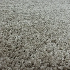 Sydney Shaggy tæppe Ensfarvet - Natur