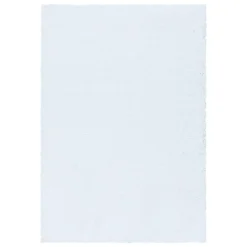 Sydney Shaggy tæppe Ensfarvet - Hvid