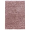 Sydney Shaggy tæppe Ensfarvet - Rosa