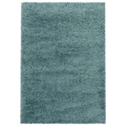 Sydney Shaggy Tæppeløber Ensfarvet - Aqua