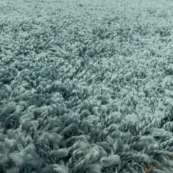 Sydney Shaggy Tæppeløber Ensfarvet - Aqua