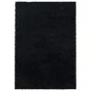 Sydney Shaggy Tæppeløber Ensfarvet - Sort