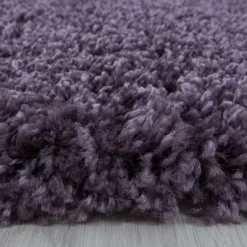 Sydney Shaggy Tæppeløber Ensfarvet - Violet