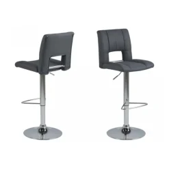 Sylvia barstol grå stof