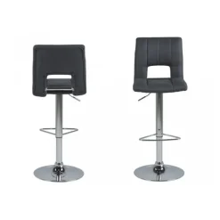 Sylvia barstol grå stof