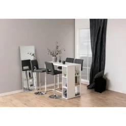 Sylvia barstol grå stof